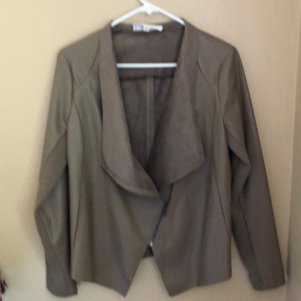 Comfortable light weight faux leather jacket